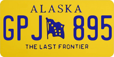 AK license plate GPJ895