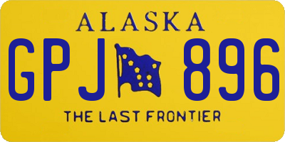 AK license plate GPJ896