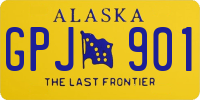 AK license plate GPJ901
