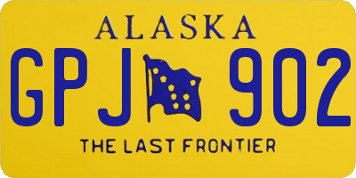 AK license plate GPJ902