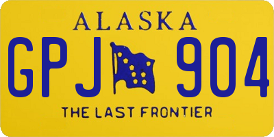 AK license plate GPJ904