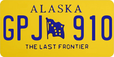 AK license plate GPJ910