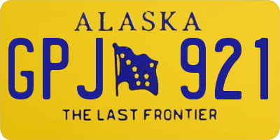 AK license plate GPJ921