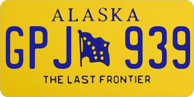 AK license plate GPJ939