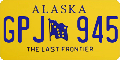 AK license plate GPJ945