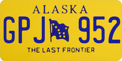 AK license plate GPJ952