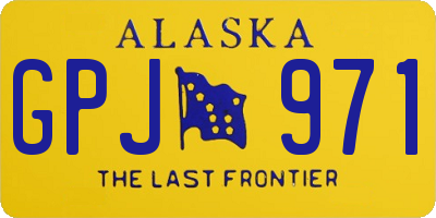 AK license plate GPJ971