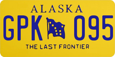 AK license plate GPK095