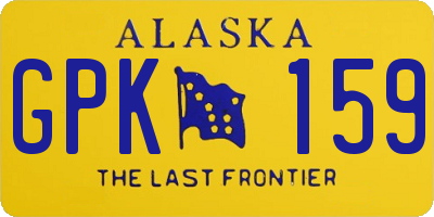 AK license plate GPK159
