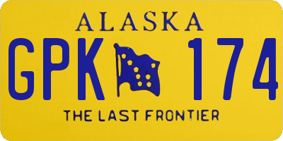 AK license plate GPK174