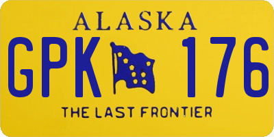 AK license plate GPK176