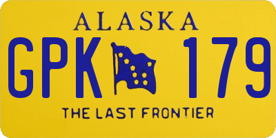 AK license plate GPK179