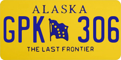 AK license plate GPK306