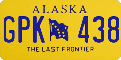 AK license plate GPK438
