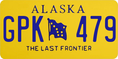 AK license plate GPK479
