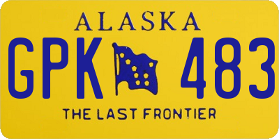 AK license plate GPK483