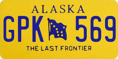 AK license plate GPK569