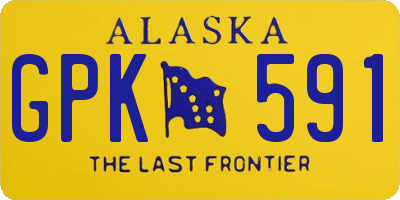 AK license plate GPK591