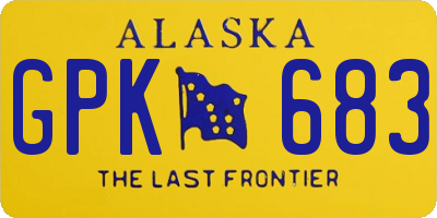 AK license plate GPK683