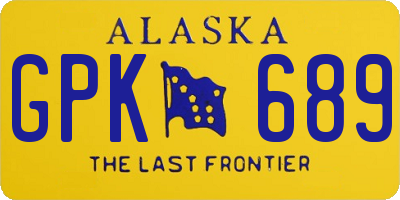 AK license plate GPK689
