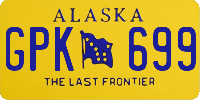 AK license plate GPK699