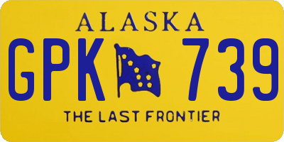 AK license plate GPK739