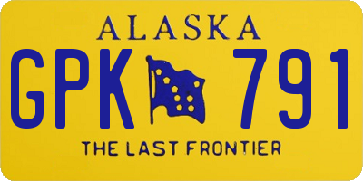 AK license plate GPK791
