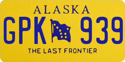 AK license plate GPK939