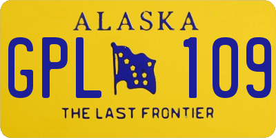 AK license plate GPL109