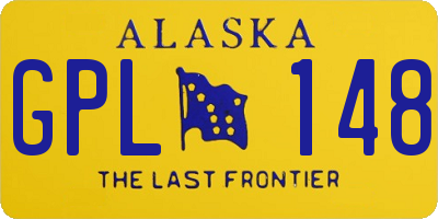 AK license plate GPL148