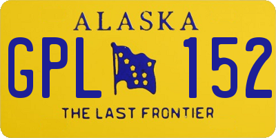 AK license plate GPL152