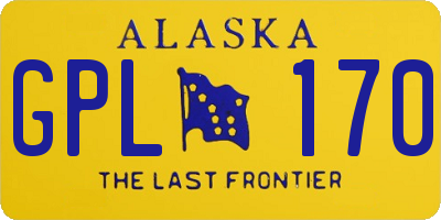 AK license plate GPL170