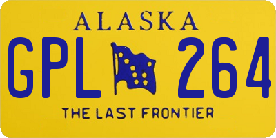 AK license plate GPL264