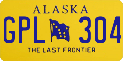 AK license plate GPL304