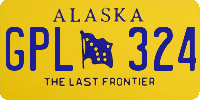 AK license plate GPL324
