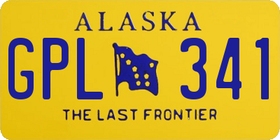 AK license plate GPL341
