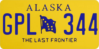 AK license plate GPL344