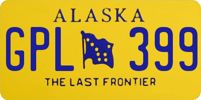 AK license plate GPL399