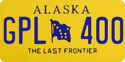AK license plate GPL400