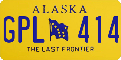 AK license plate GPL414