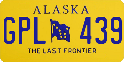 AK license plate GPL439