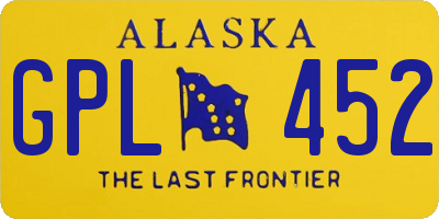 AK license plate GPL452