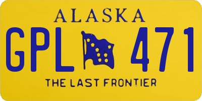 AK license plate GPL471