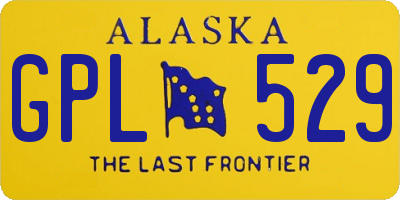 AK license plate GPL529