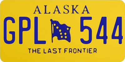 AK license plate GPL544