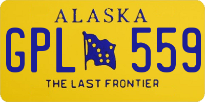 AK license plate GPL559