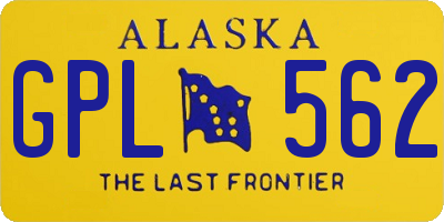 AK license plate GPL562