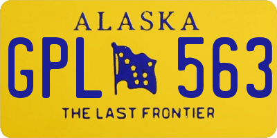 AK license plate GPL563