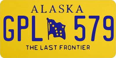 AK license plate GPL579