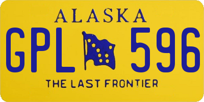 AK license plate GPL596